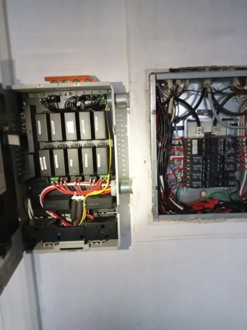 Electrical panel upgrade completed for Security Camera Wiring in East Coventry